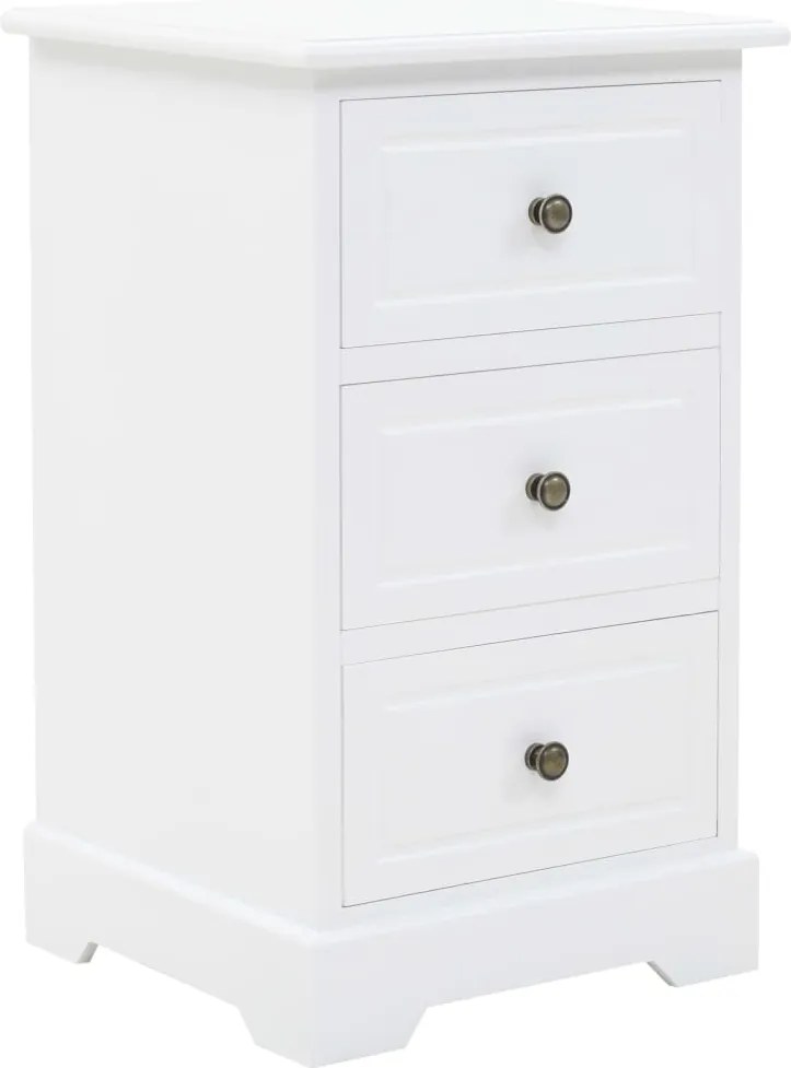 vidaXL Noptieră, MDF și lemn de pin, 35 x 32 x 59 cm