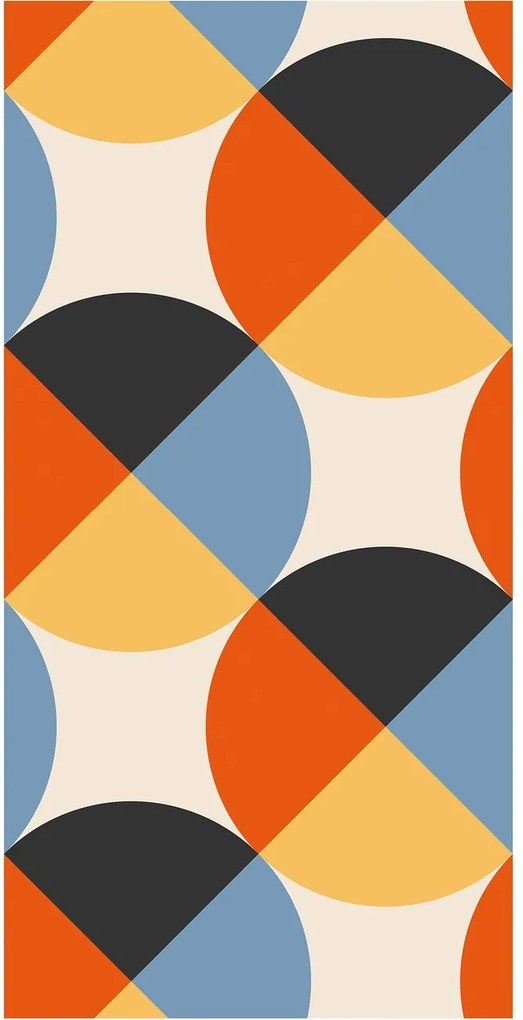 Tapet - Abstracție geometrică colorată II.
