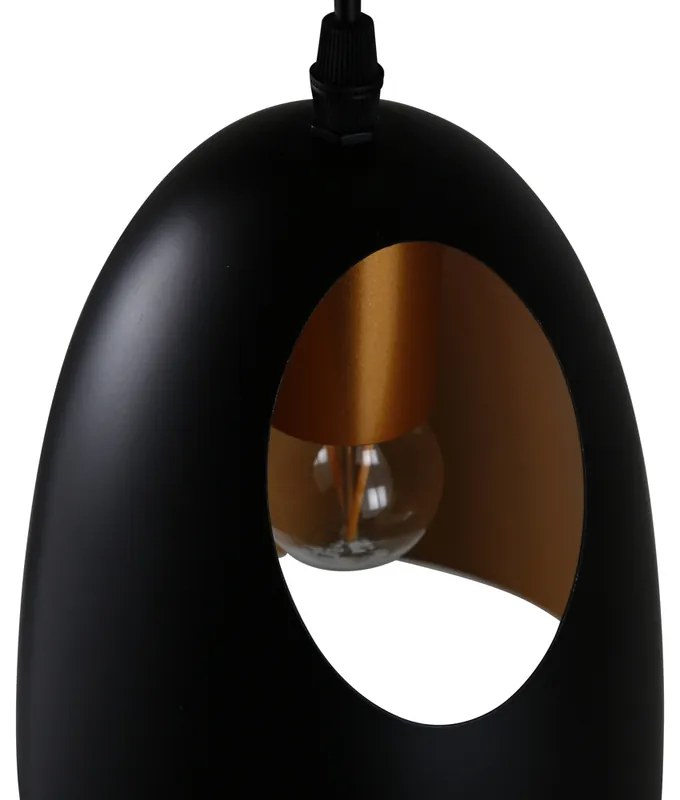 Lampa suspendata neagra ELDA