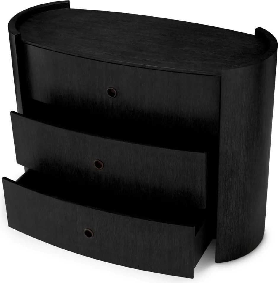 Comoda LUX Furnir Stejar Gri Carbune, Splendora