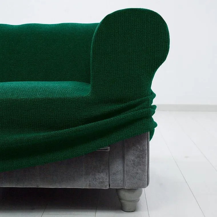 Nueva Textura Huse super elastice HARMONIA verzi fotoliu (l. 70 - 110 cm)