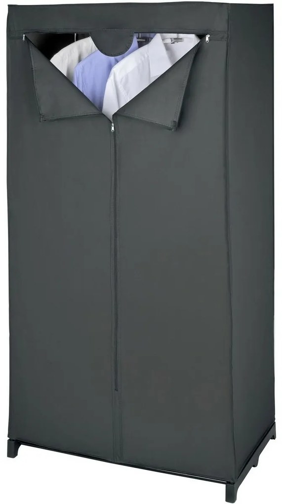 Wenko Dulap pliabil din folie PEVA Deep Black, 150 x 50 x 75 cm