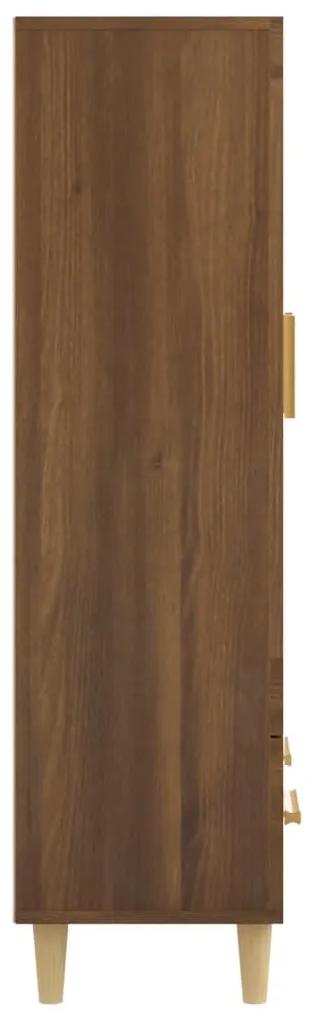 Dulap inalt, stejar maro, 70x31x115 cm, lemn compozit Stejar brun, 1
