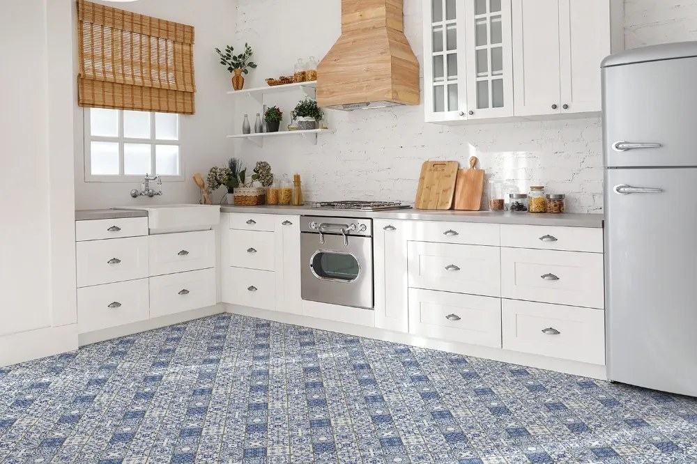 Panouri de vinil PVC Model albastru portughez