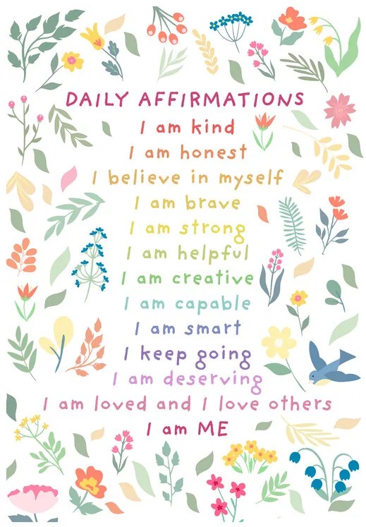 Ilustrație Daily Affirmations, Sarah Manovski