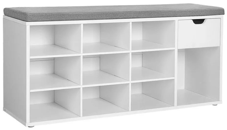 Pantofar VOREN alb/gri