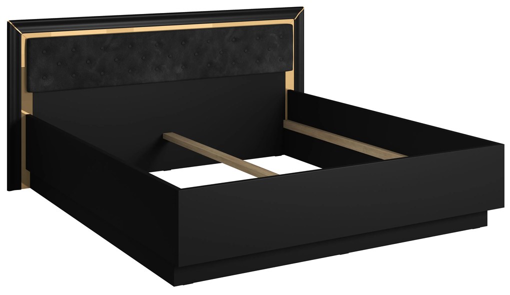 Pat matrimonial 180 cm Arnold Typ 32 (Negru). 1108283