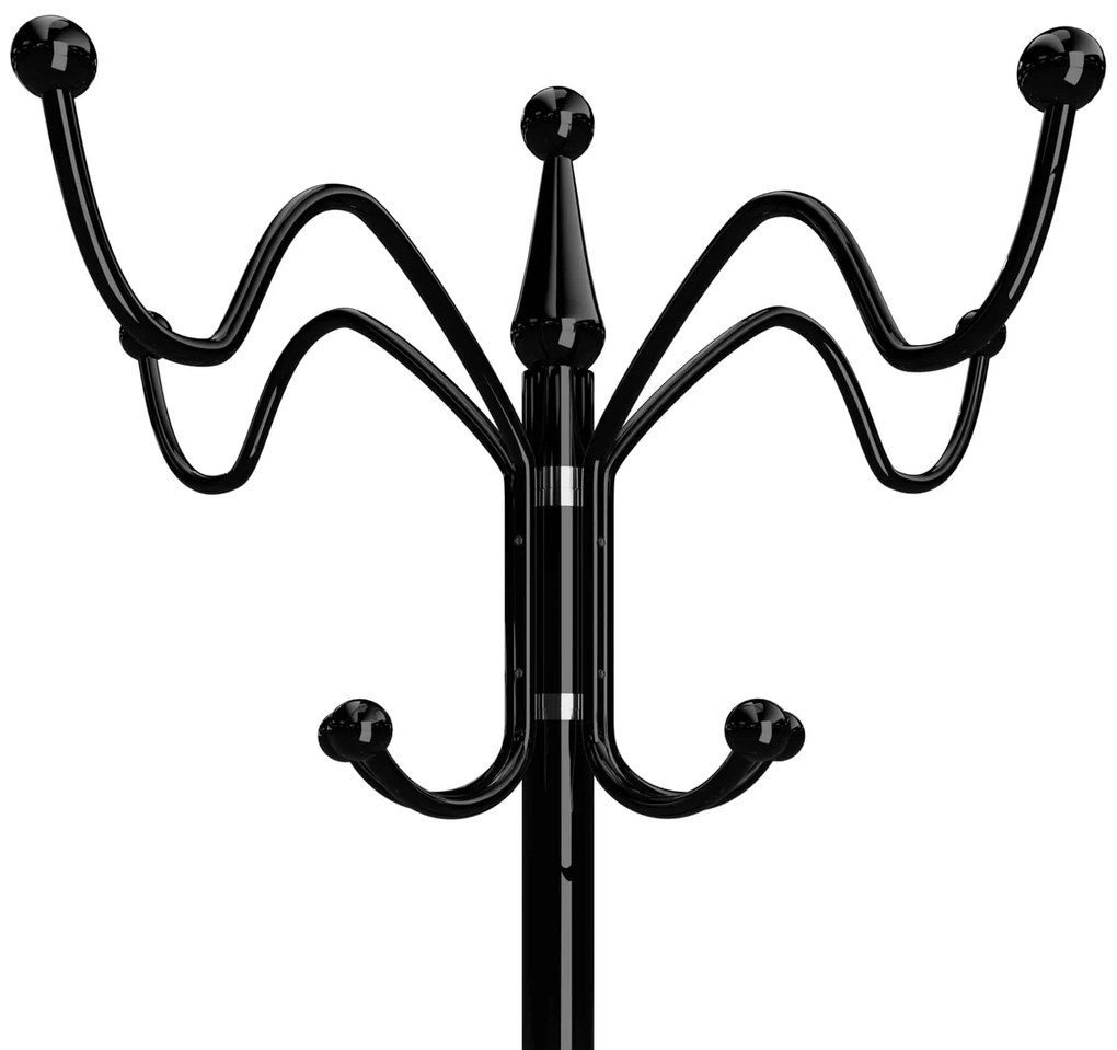 Cuier de podea TENZY cu bază din marmură, 37x173cm, negru Casaria