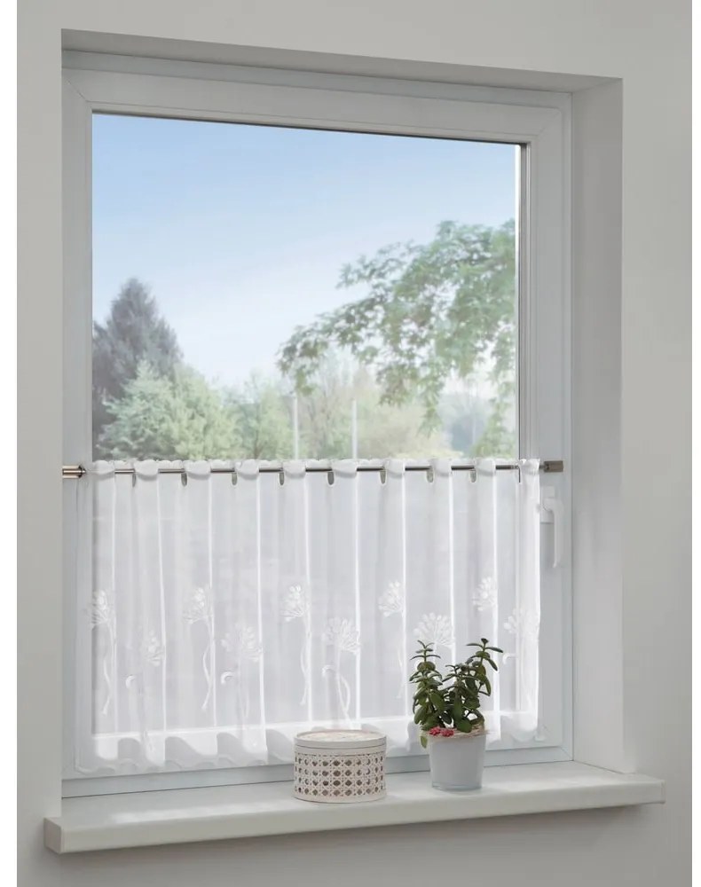 Perdea albă din voal 140x48 cm Dandelion – Sehlbach