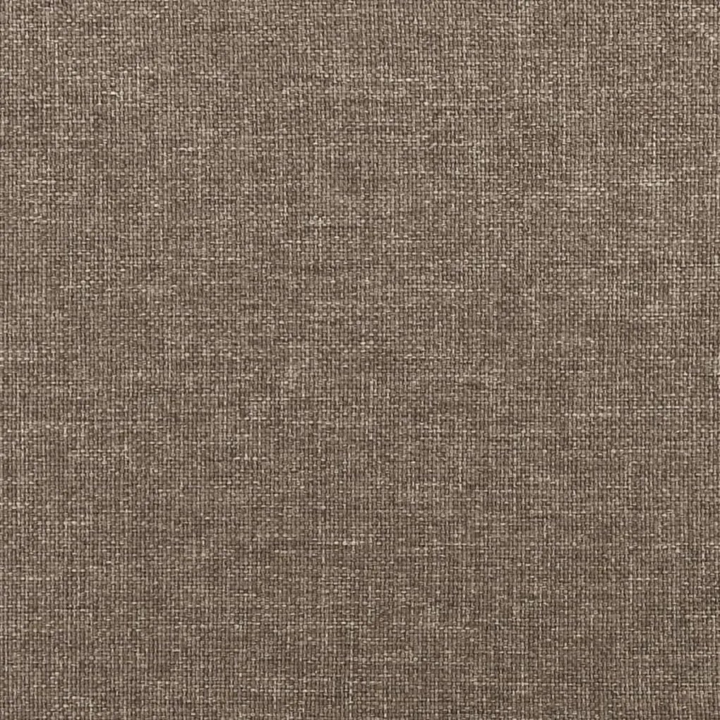 Cadru de pat box spring, gri taupe, 90x200 cm, textil Gri taupe, 35 cm, 90 x 200 cm