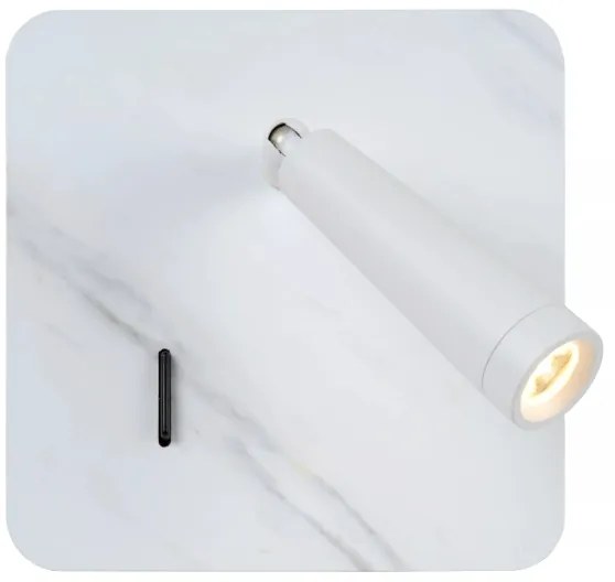 Spot LED de perete Lucide 77282/03/31 OREGON LED/4W/230V USB alb