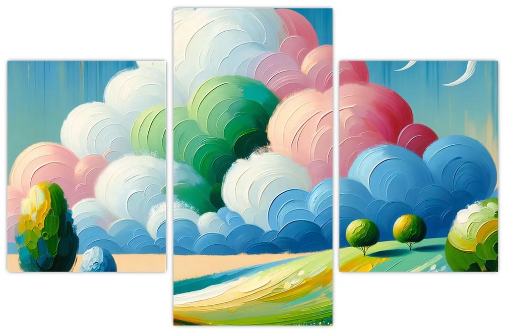 Tablou - Peisaj cu nor (90x60 cm)