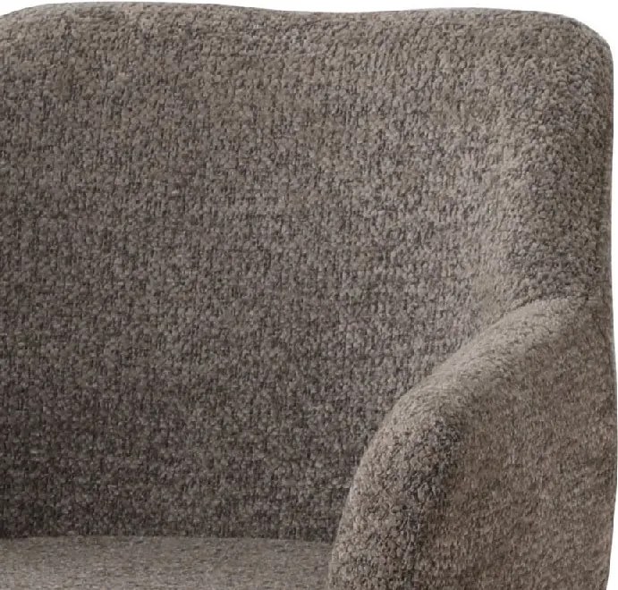 Scaun pivotant AMBIENTO tesatura Chenille maro