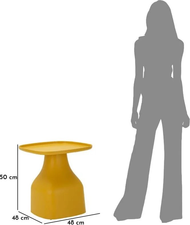 Măsuță auxiliară rotundă din plastic ø 48 cm Gea – Mauro Ferretti