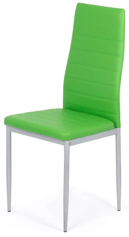 Scaune de bucatarie din piele sintetică si picioare metalice BUC 263 verde