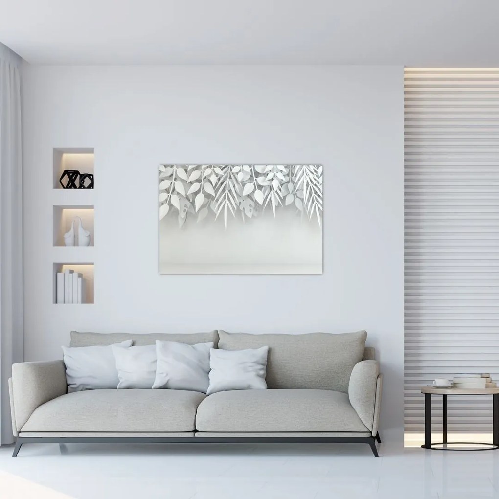 Tablou - Frunze de plasitic (90x60 cm)