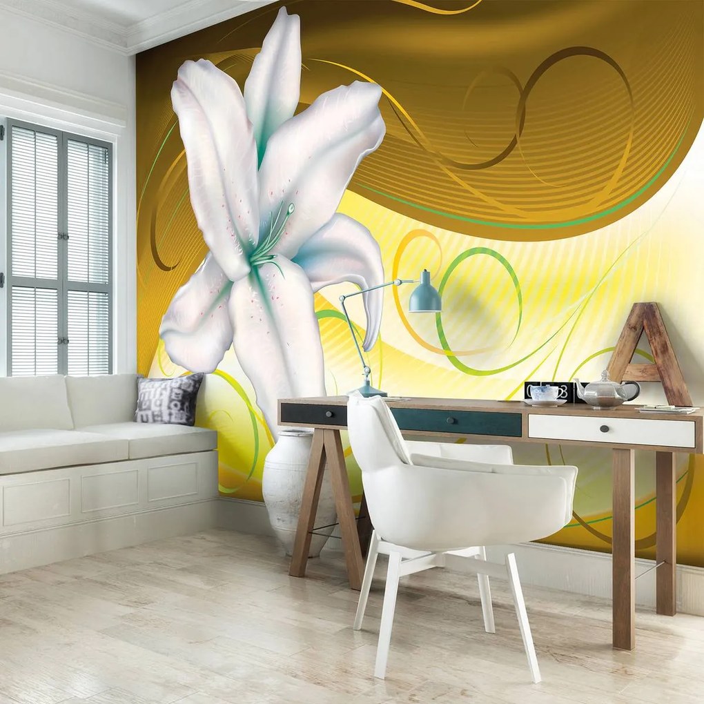 Fototapet - Arta florală - abstract (152,5x104 cm)