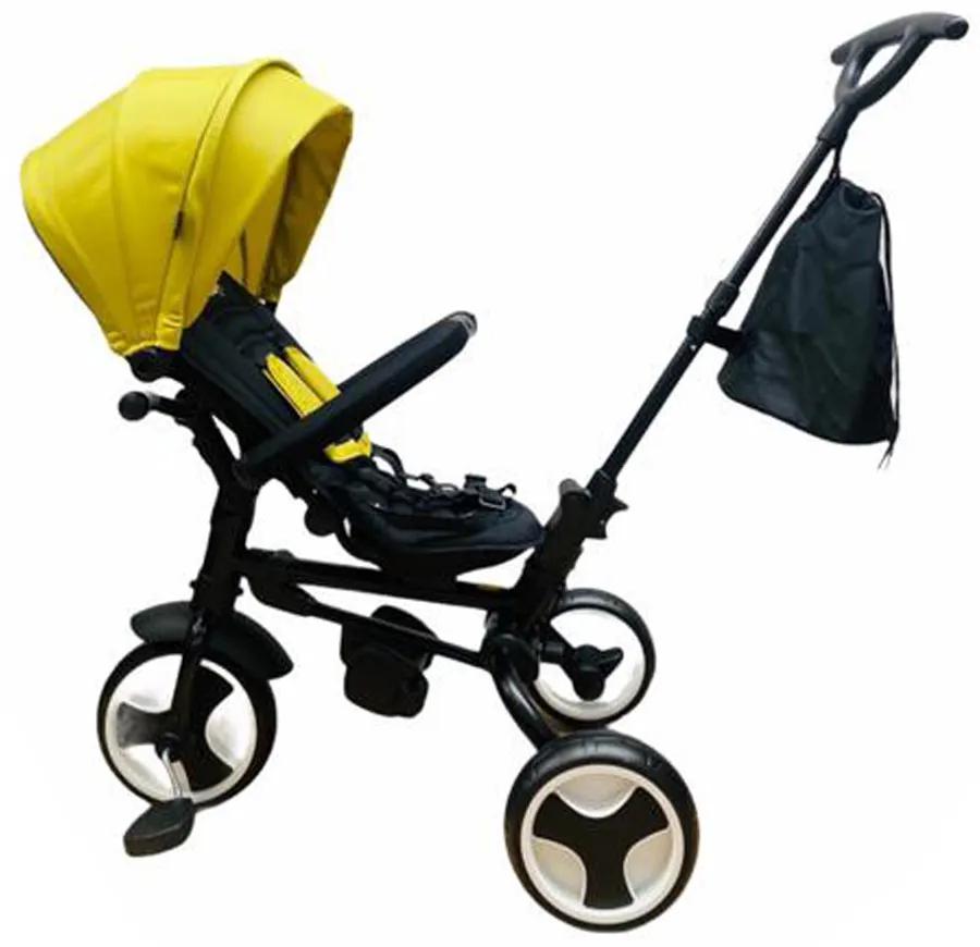 Tricicleta pliabila cu pozitie de somn si scaun rotativ, 1-4 ani, Lemon - TMR-40-lemon