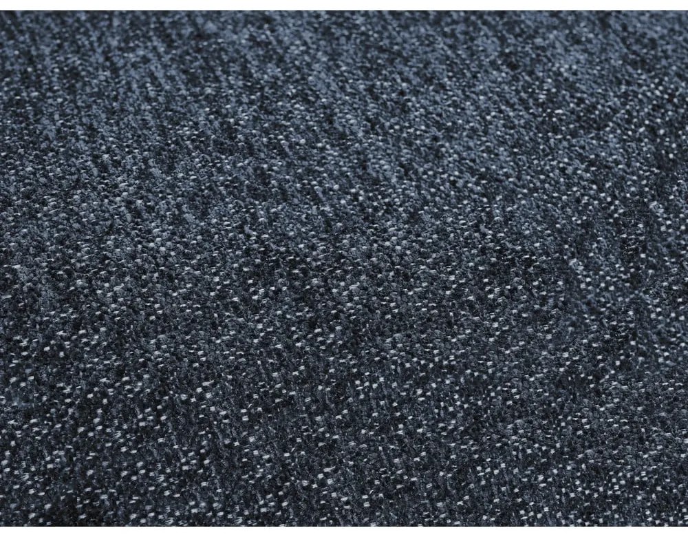 Colțar albastru închis extensibil/cu spațiu de depozitare cu tapițerie din chenille (cu colț pe partea dreaptă/cu șezlong) Everest – Bobochic Paris