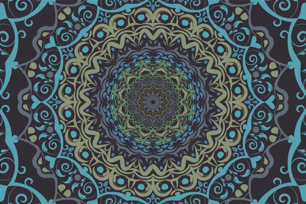 Tapet autoadeziv Mandala abstractă în stil vintage