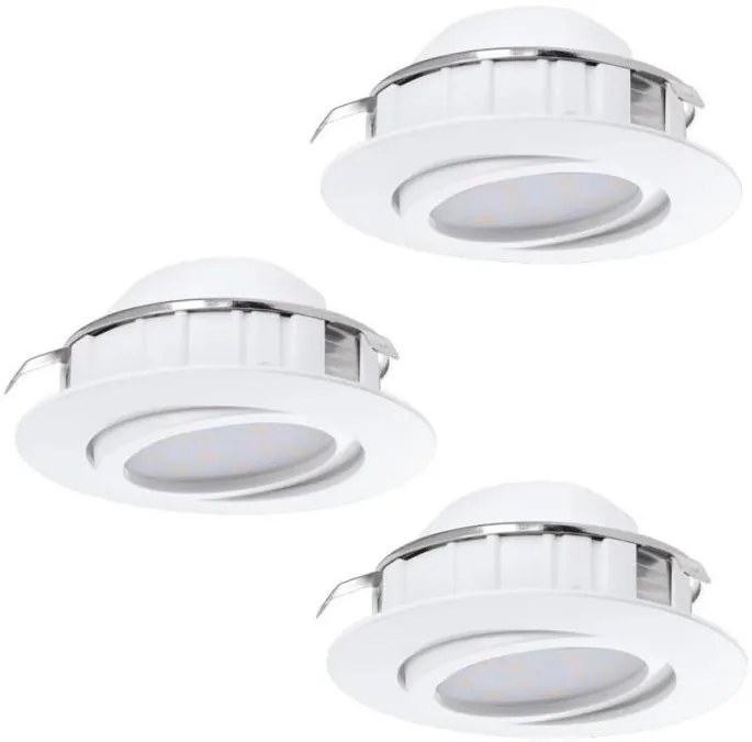 SET 3x corp de iluminat LED încastrat Eglo 78755 PINEDA LED/6W/230V 3000K alb