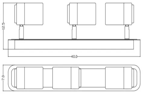 Lucide 26957/15/30 - Spot LED LENNERT LED/3x5W/230V negru