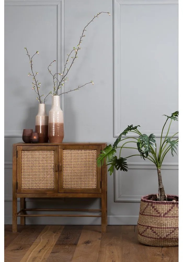 Comodă maro din lemn de mango 88x84 cm Nipas – Light &amp; Living