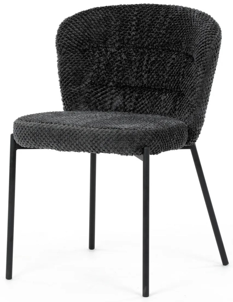 Set de scaune de sufragerie Bouclé CT-W1077 GREY2,4 buc