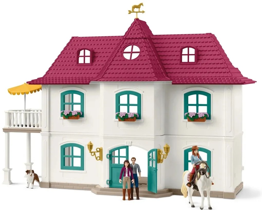 Schleich 42706 Casă de țară și grajd lângă lac