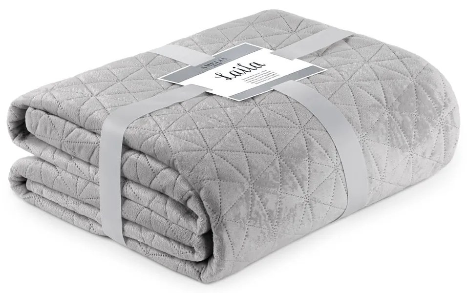 Cuvertură AmeliaHome Laila Silver, 220 x 240 cm, gri deschis