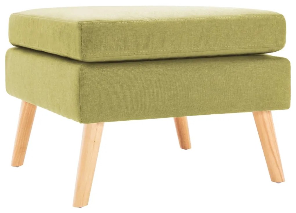 288738 vidaXL Taburet, verde, material textil