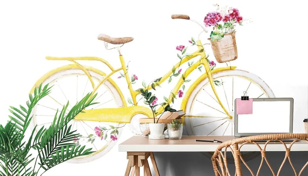 Tapet autoadeziv ilustrația bicicletei retro