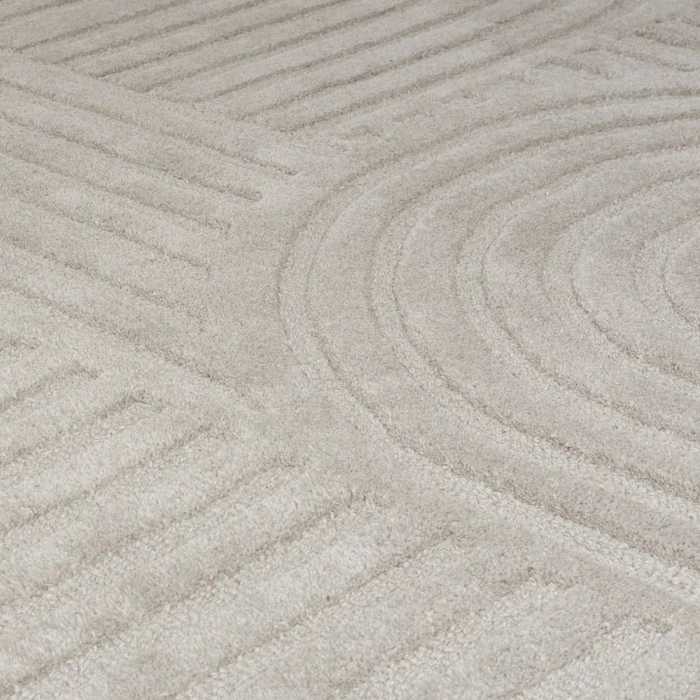 Covor din lână Flair Rugs Zen Garden 120 x 170 cm, gri