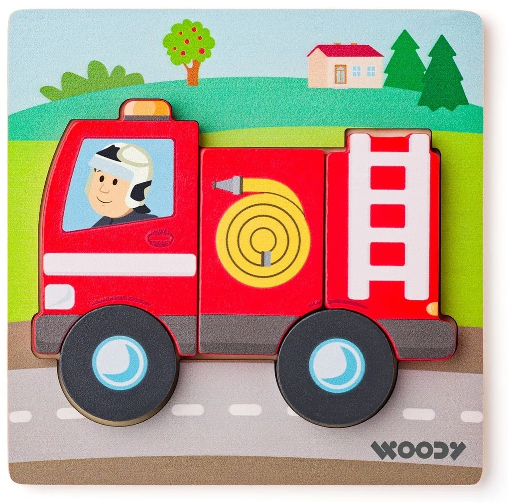 Woody Puzzle Baby Pompier