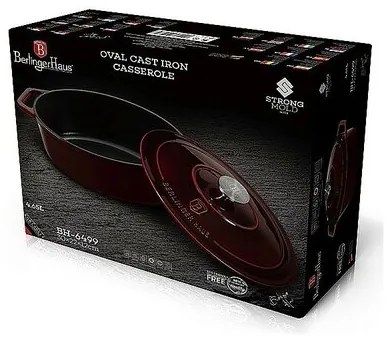 Oală fontă Berlinger Haus BurgundyLine, cu capac, 30 cm