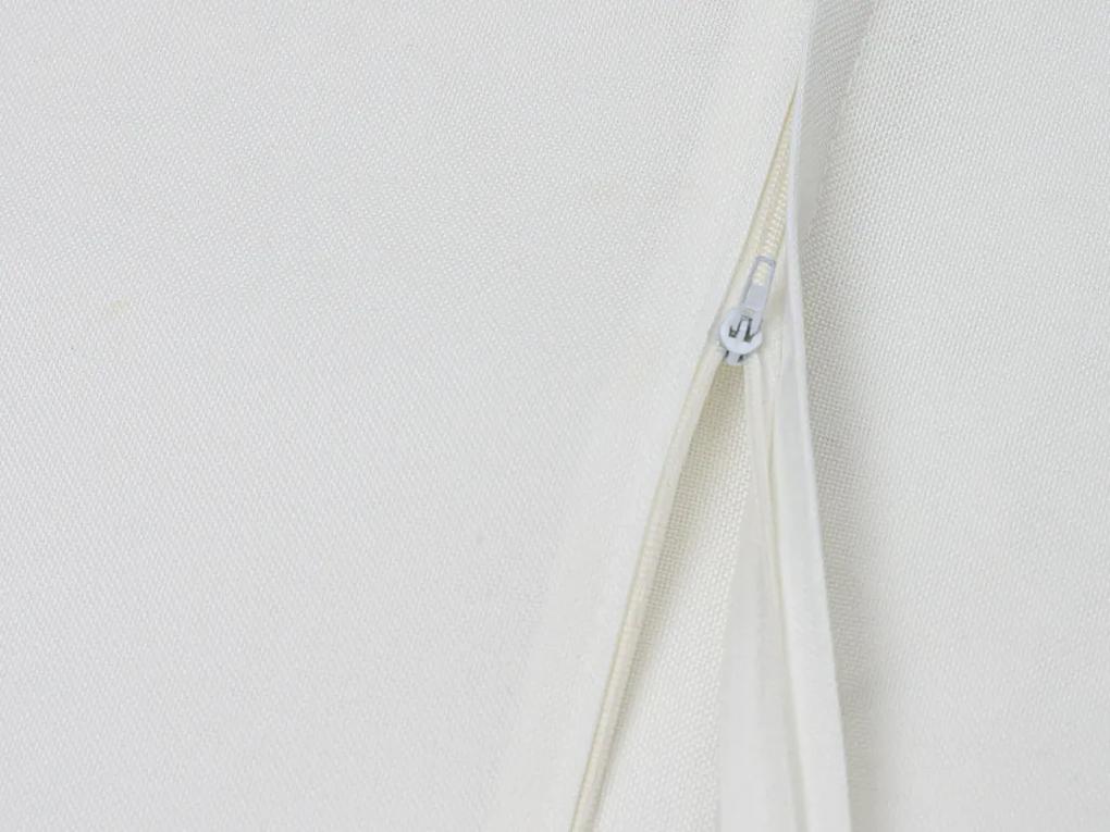 Husa de perna decorativa LEAFY LACE 40x40 cm, alba