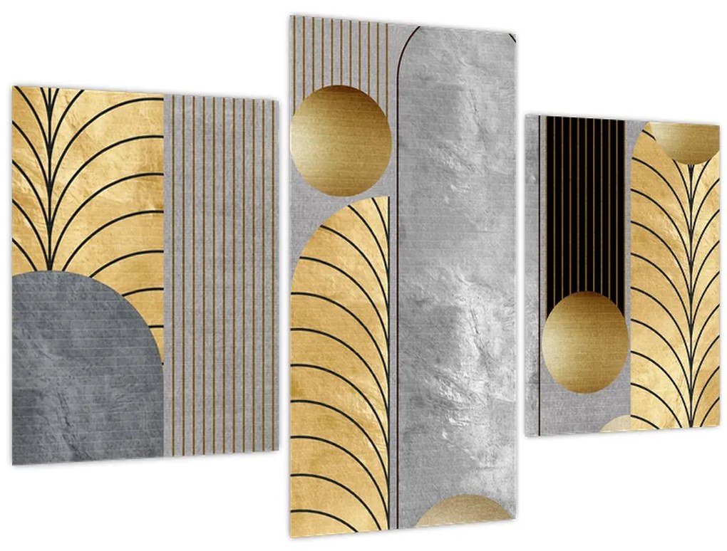 Tablou - Decorațiuni de aur (90x60 cm)