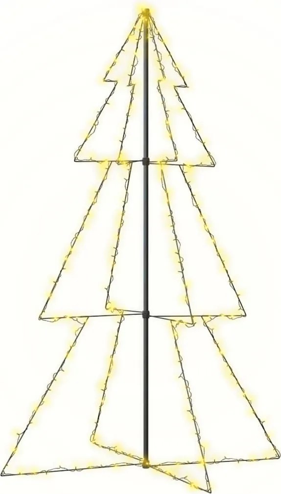 vidaXL Brad Crăciun conic 240 LED-uri, 118x180 cm, interior & exterior