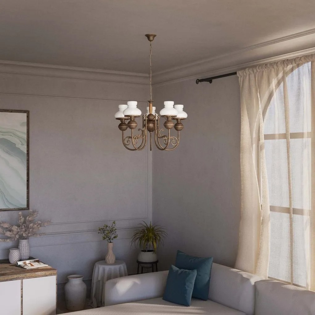 Candelabru din alama stil nautic clasic Mississippi