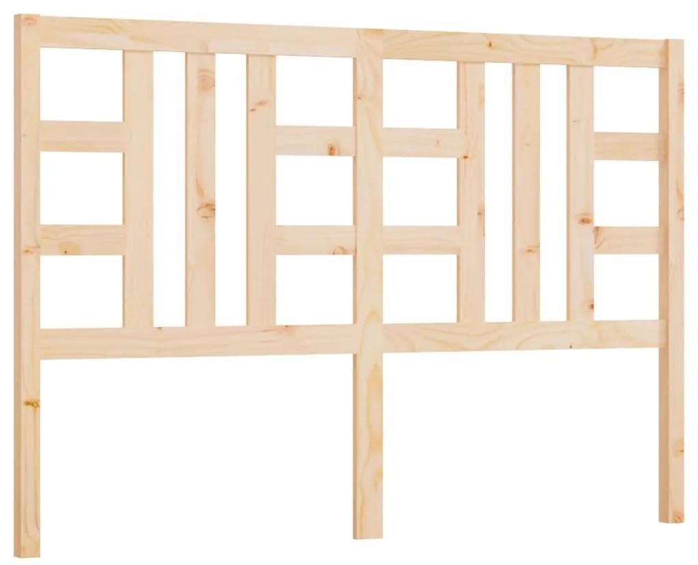 Tablie de pat, 141x4x100 cm, lemn masiv de pin 1, Maro, 141 x 4 x 100 cm