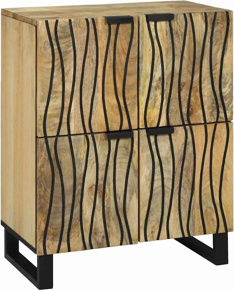 vidaXL Bufet Maro 60 x 33 x 75 cm Lemn masiv de mango