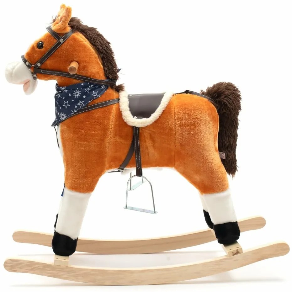 Cal balansoar cu melodie si esarfa Baby Mix Zeus,68 x 55 cm