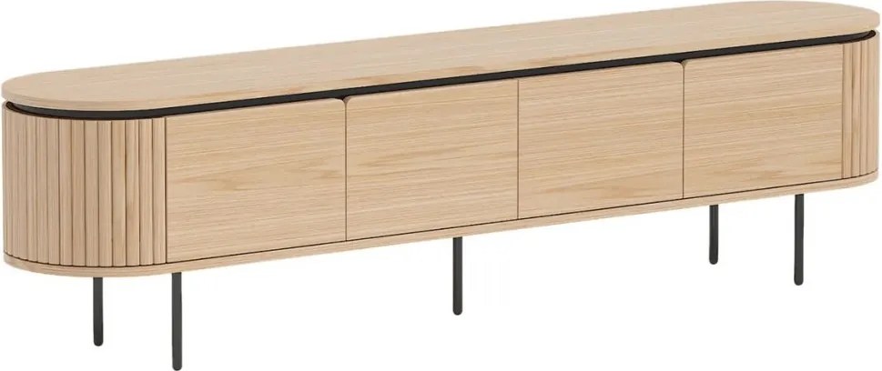 Comoda TV cu furnir de stejar ATELIER 200cm