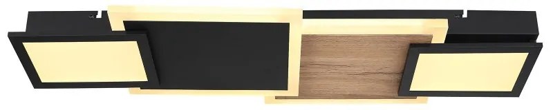Plafoniera LED design indistrial Caroline negru