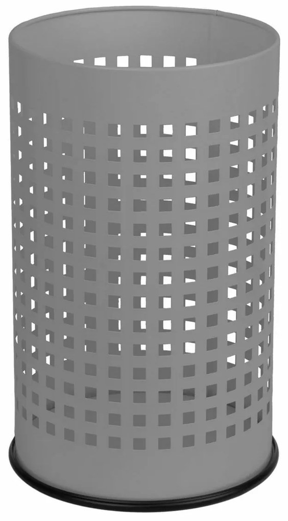 Alda Coș de gunoi Officer perforat 18 l, gri, 18 l