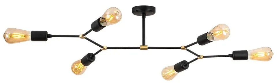 Plafonieră neagră 48x95 cm Sparrow – Opviq lights