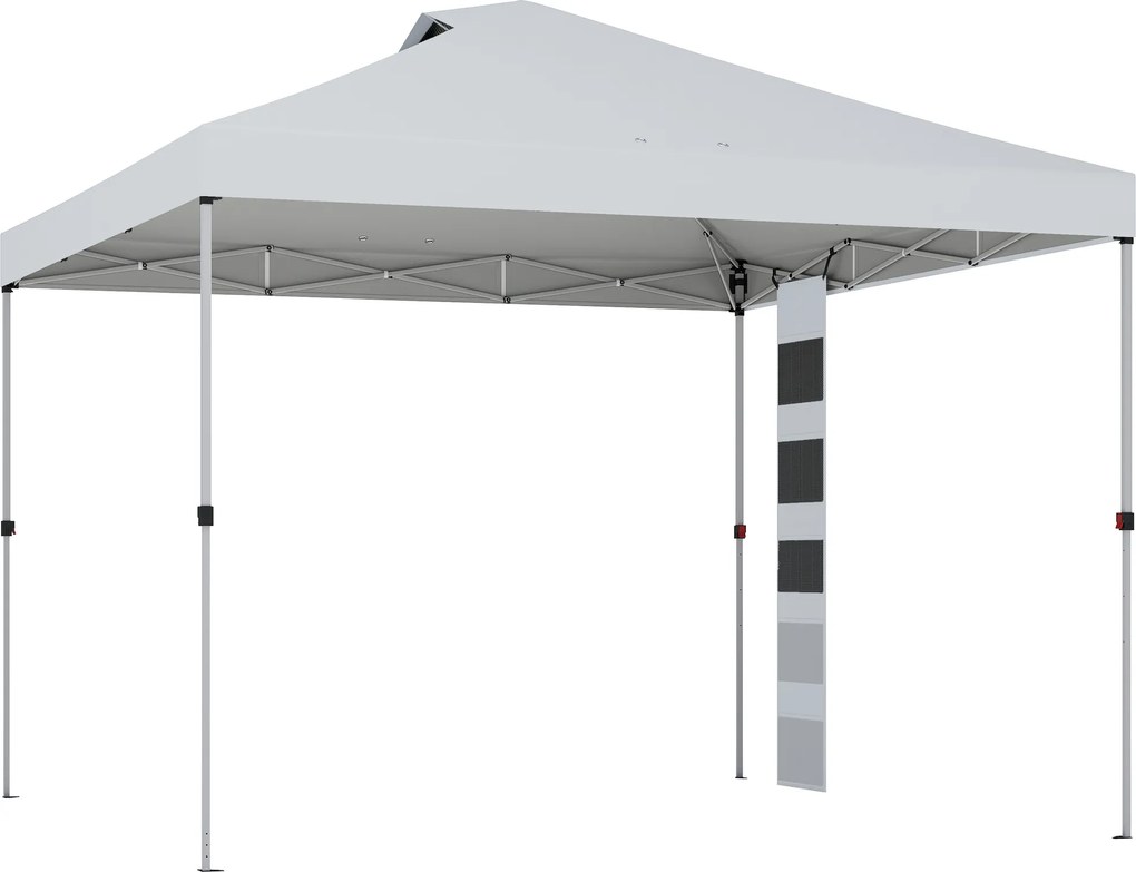 Outsunny Pavilion 3x3 m Pop-Up cu Buzunare, UPF 50+, cu Saci de Nisip și Geantă cu Roți | Aosom Romania