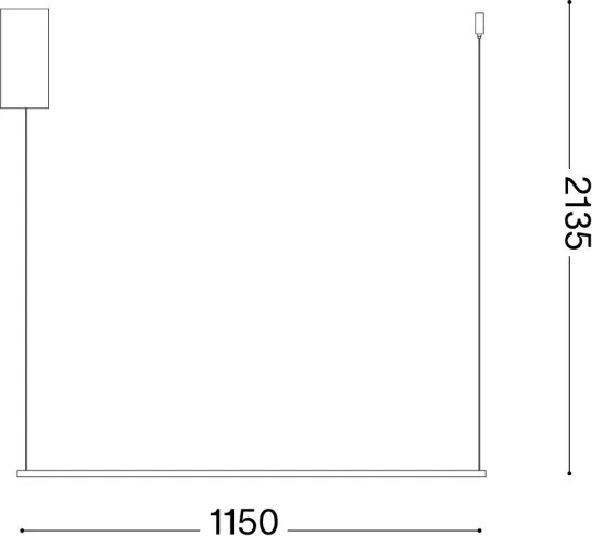 Ideal Lux - Lustră LED suspendată ESSENCE, 19W, 230V, 3000K, CRI 90, negru