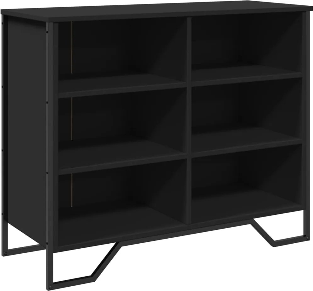 vidaXL Dulap, negru, 91x35,5x74,5 cm, lemn prelucrat