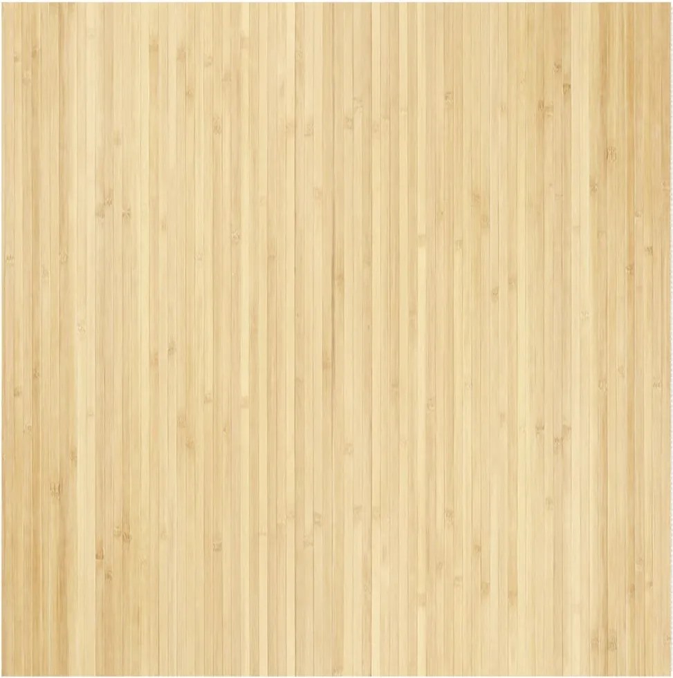 vidaXL Covor dreptunghiular, natural deschis, 100x100 cm, bambus